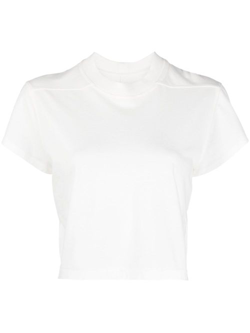 Level cotton cropped T-shirt - White