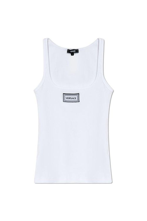 Logo-patch Ribbed Tank Top