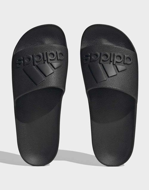 Adilette aqua slides in core black / core black / core