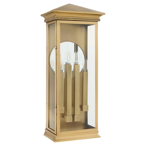 Heritage Brass Outdoor Wall Sconce from the Guilford Collection