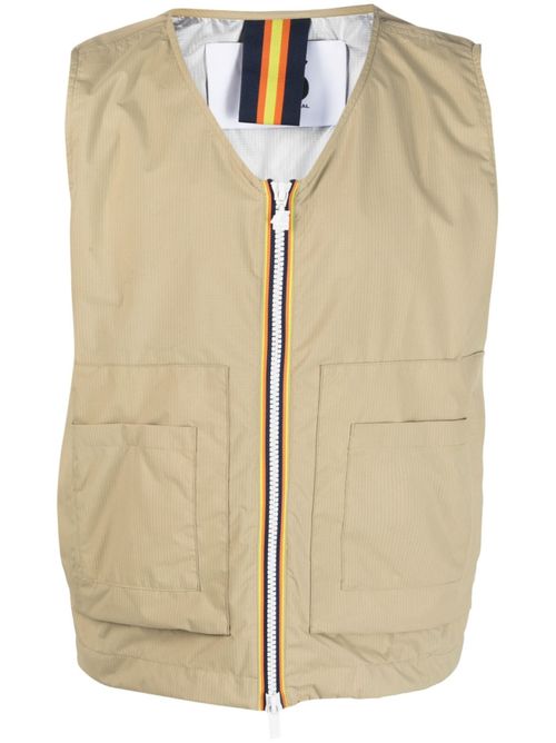 Beige Water Repellent Vest