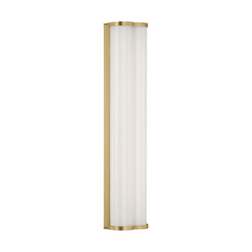 Burnished Brass LED Bathroom Vanity Light from the Freya Collection
