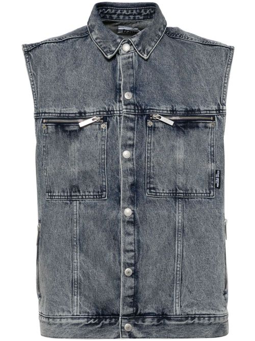 Sleeveless denim jacket - Blue