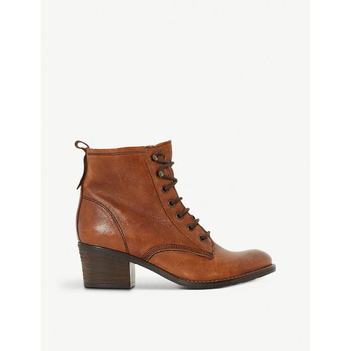 Womens Tan-Leather Patsie Heeled Leather Ankle Boots