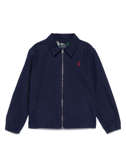 Polo Pony-embroidered jacket - Blue