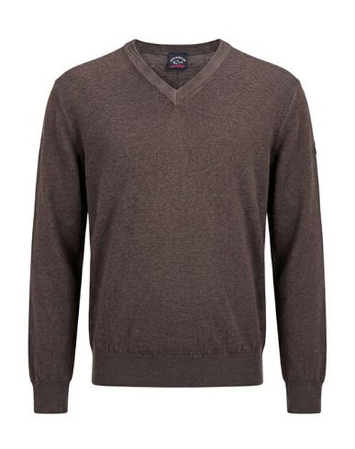 Man Sweater Dark brown Size L Virgin Wool