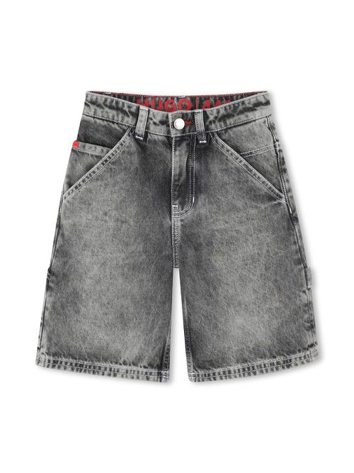 Logo-patch shorts - Black
