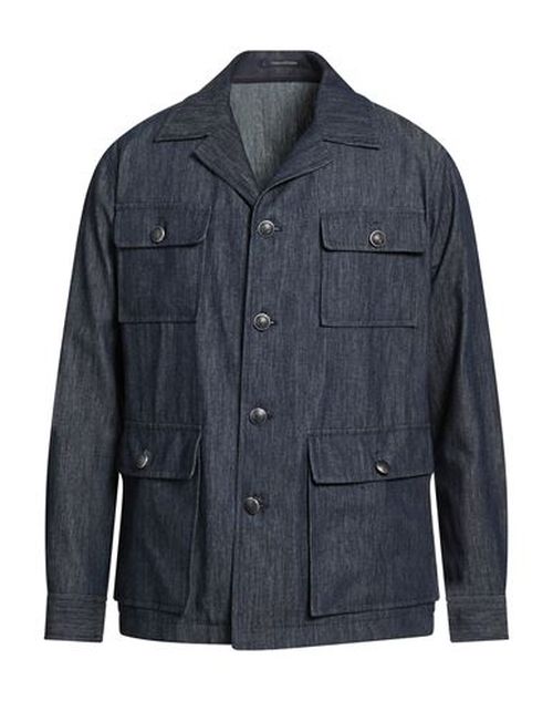 Man Denim shirt Blue Size 42 Cotton