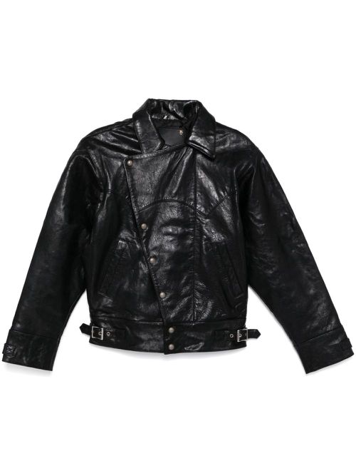 Asymmerical stud jacket - Black
