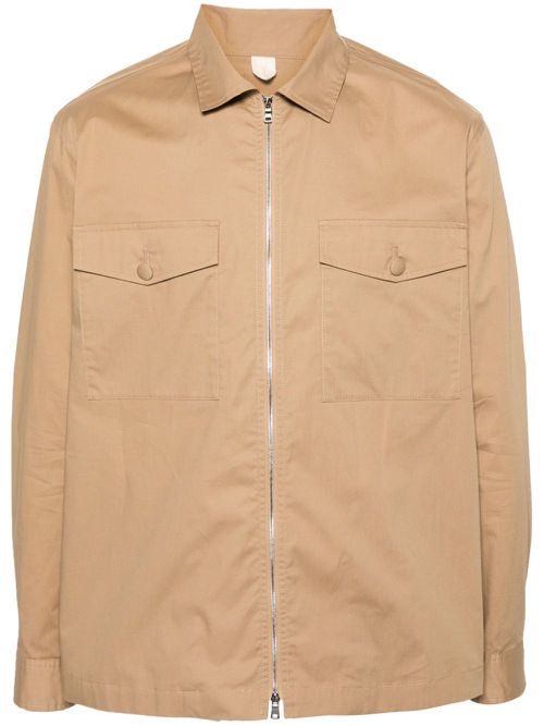Sven zip-up shirt jacket - Neutrals