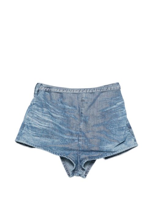 Denim cotton shorts