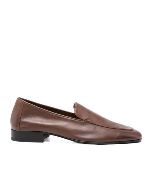 Square-toe loafers