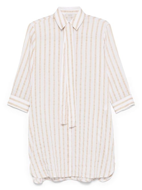 Mazzarelli striped shirt - Neutrals