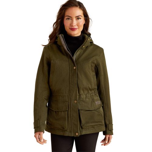 Women's Rhodium Waterproof Insulated Parka Jacket Long Sleeve in Rosin