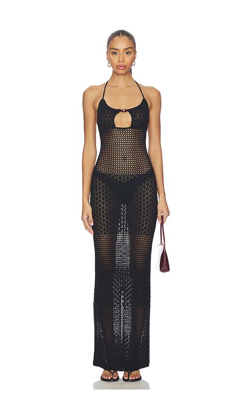 I.AM.GIA Marcy Crochet Dress in Black. L. Also in M, S, XL