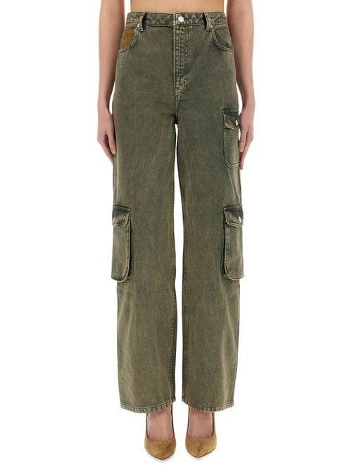 Khaki Relaxed High Rise Jeans