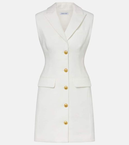 Fairfax linen-blend minidress