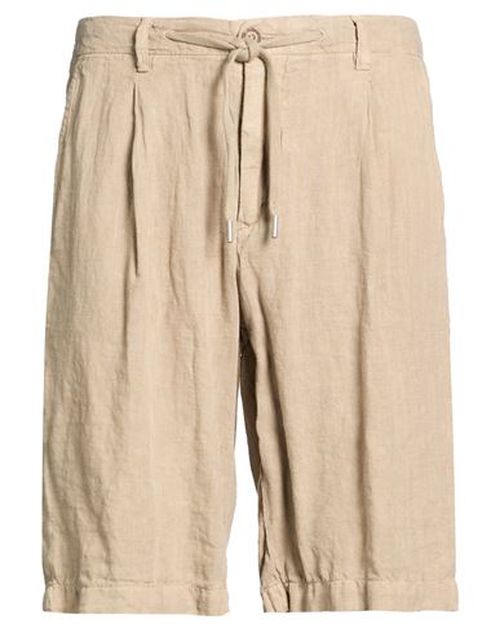 Man Shorts & Bermuda Shorts Beige Size 28 Linen