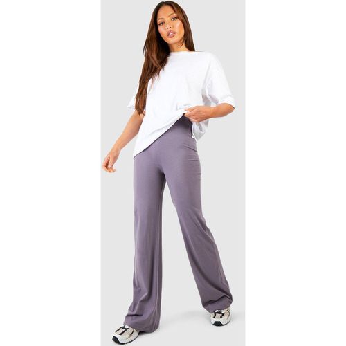 Womens Tall Jersey Cotton Basic Wide Leg Trousers - Green - 16, Green