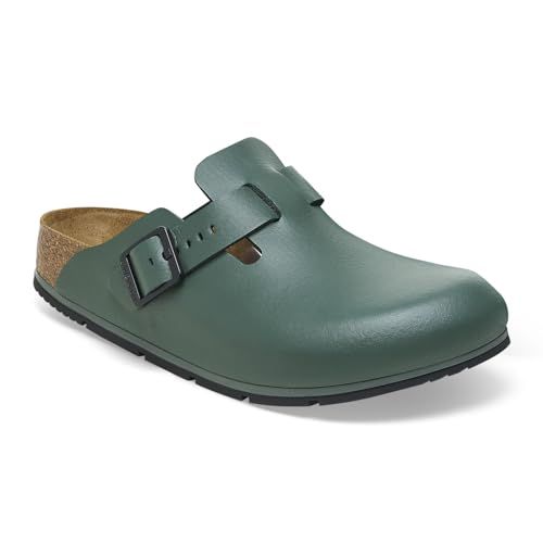 Birkenstock Boston Pro Women's / Men's Slippers Leather Mules - Clogs - Certified according to EN ISO 20347:2043 - Work Shoes for Medicine