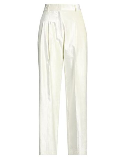Forte_forte Woman Pants Ivory Size 2 Cotton, Viscose, Elastane