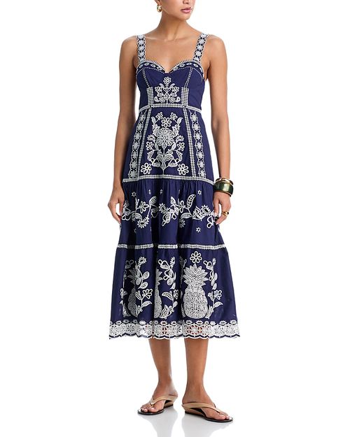 Sweetheart Neck Midi Dress