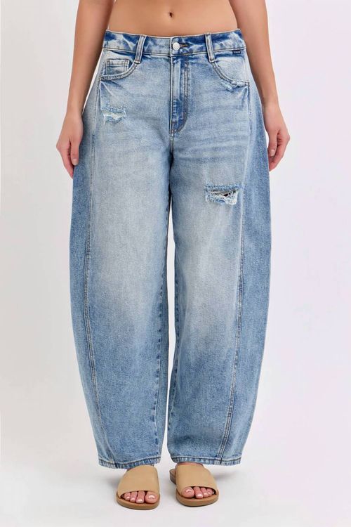 Kate Barrel Jeans In Light Denim