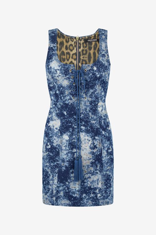 Mini Dress With Discoloration
