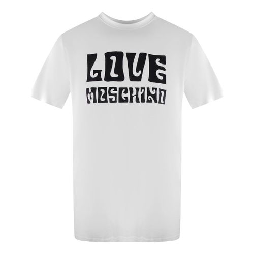 Love Moschino Logo White T-Shirt - White
