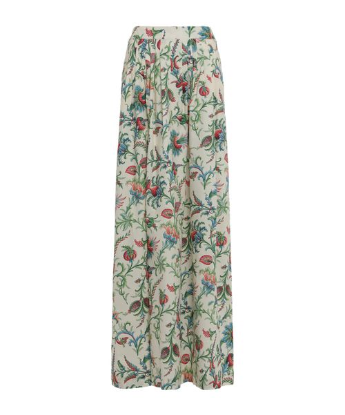 Paisley Printed Midi Skirt