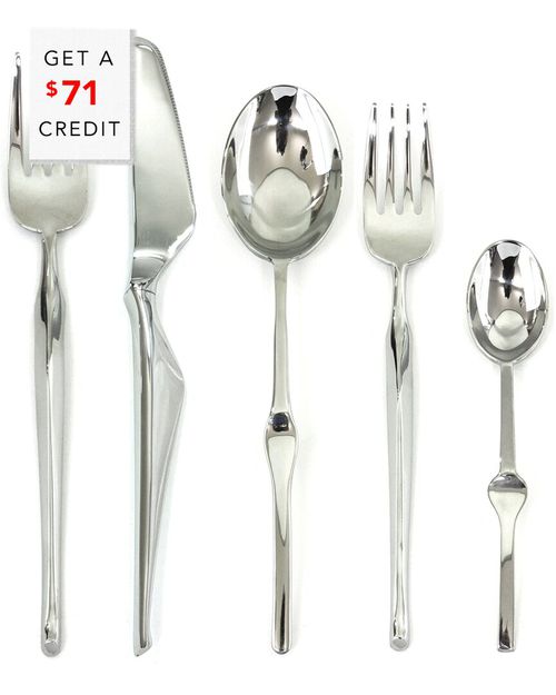 5Pc Flatware Set With $71 Credit