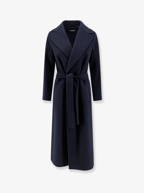 Virgin Wool Coat — Navy