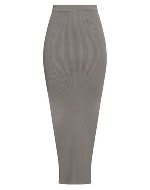 Woman Maxi skirt Khaki Size L Viscose, Polyester, Polyamide, Elastane