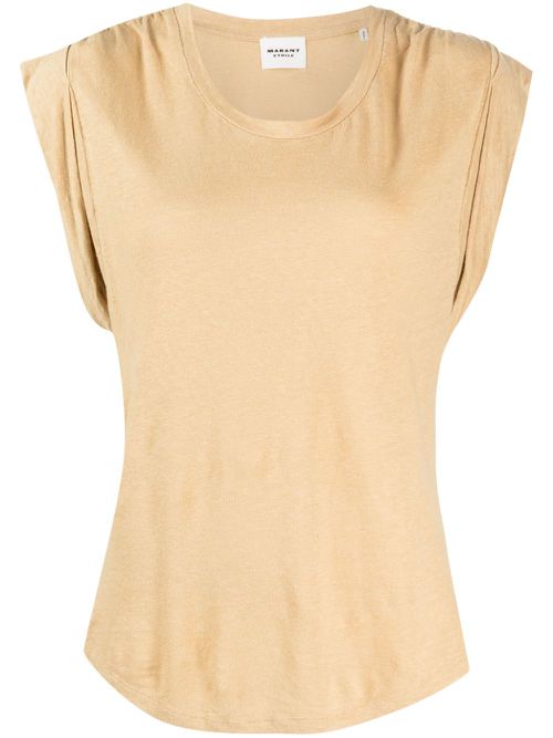 Kotty linen T-shirt - Brown