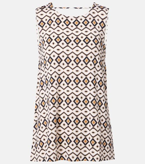 Ersilia printed jersey top