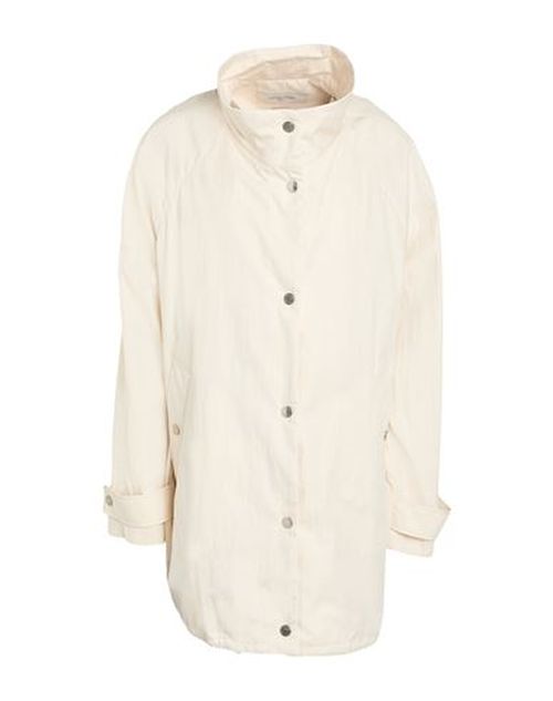 Jacob Cohёn Woman Overcoat & Trench Coat Cream Size 6 Cotton, Polyamide