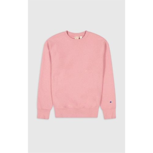 Champion Mens Regular Fit Crew Neck Long Sleeve Sweatshirt in Pink - X-Sma