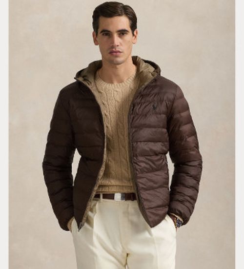 Polo Ralph Lauren for man. 710955635003 Brown bomber jacket (XL), Casual, Nylon
