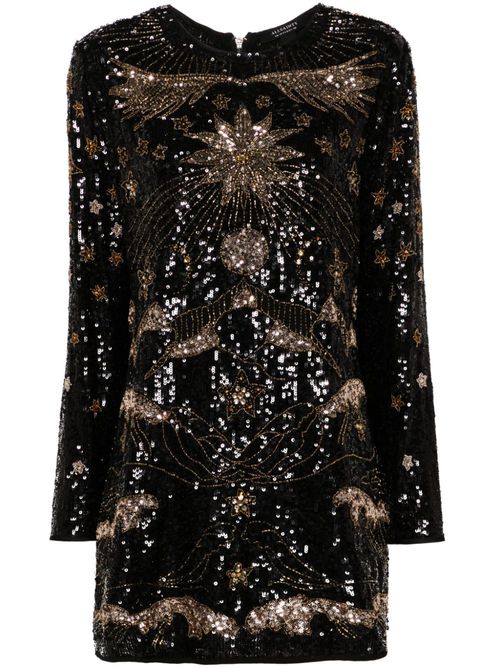 Noushka sequinned mini dress - Black