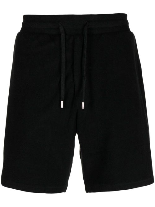 Drawstring-waist shorts - Black