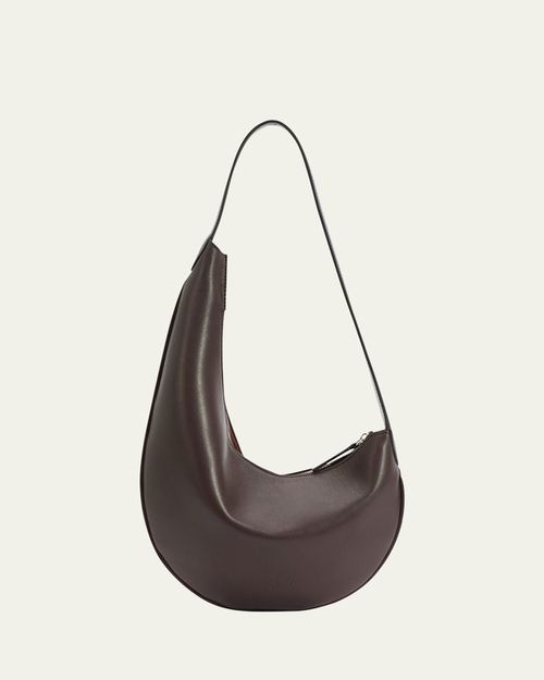 Lune Mini Zip Calfskin Hobo Bag