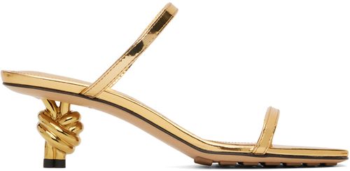 Bottega Veneta Gold Knot Mules