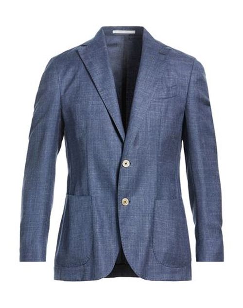Platinum Man Blazer Navy Size 40 Cashmere, Silk, Linen