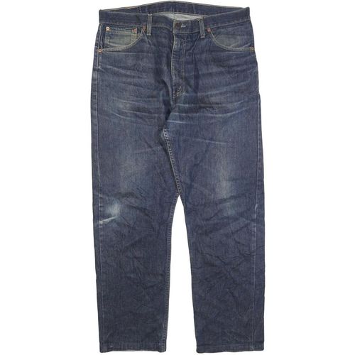 LEVI'S 521 02 Mens Jeans Blue Regular Straight Denim Medium W38 L30 Classic Fit