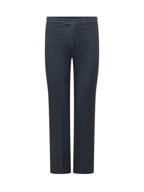 Blue Straight Mid Rise Jeans