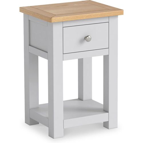 Duchy Bedside Table with Oak Top | 1 Drawer Nightstand | Roseland