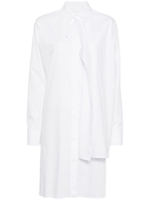 Layered-design shirt - Neutrals