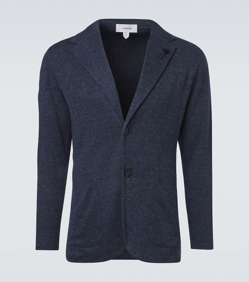 Linen and silk blazer