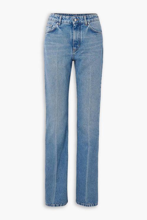 High-rise straight-leg jeans - Blue - 30