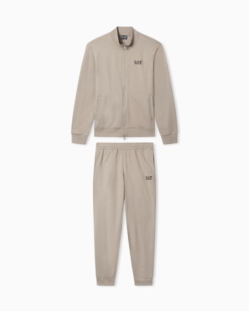 Cotton suit with zip and stand collar Core Identity